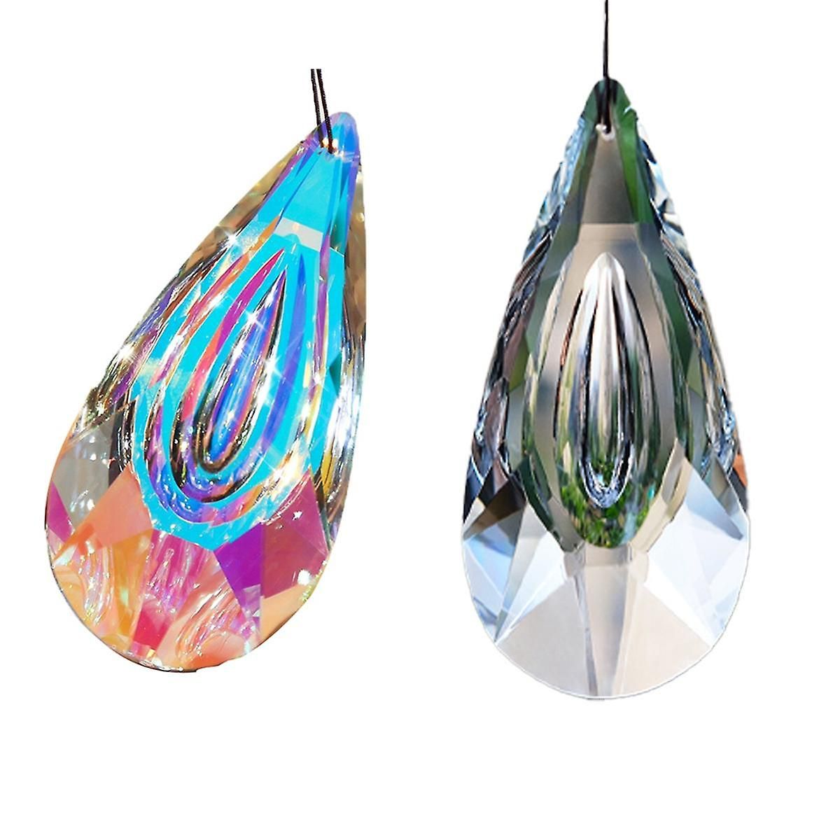 Catcher, 2-Pack Large Prismatic Light Catcher Window Hanging...