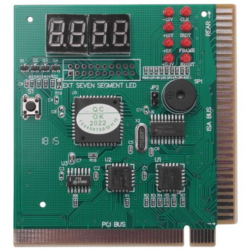 PC Motherboard Diagnostic Card 4-Digit PCI/ISA POST Code Ana...