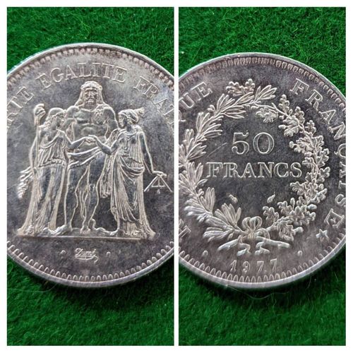 Valeur D une Pièce De 50 Francs De 1977 Pièce 50 Francs Hercule 1977 - Numismatique | Rakuten