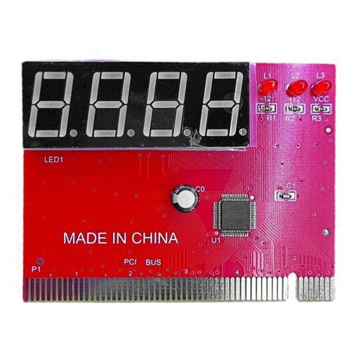 Computer Pci Test Card Motherboard Led 4-Digit Diagnostic Te...
