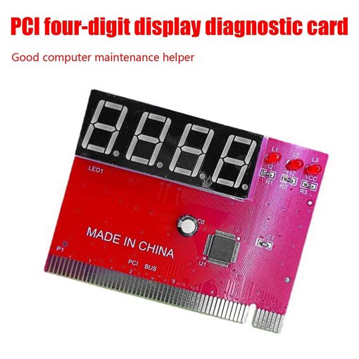 Computer Pci Test Card Motherboard Led 4-Digit Diagnostic Te... - 2