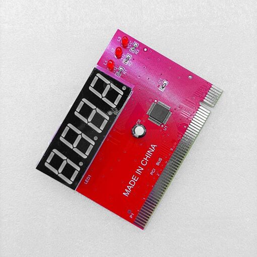 Computer Pci Test Card Motherboard Led 4-Digit Diagnostic Te... - 4