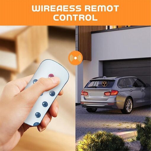 Car LED Fun Expression Light Smile Face Lights with Remote C... - 3
