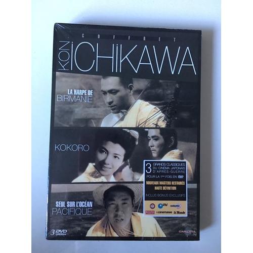 Kon Ichikawa : La Harpe De Birmanie ; Kokoro ; Seul Sur L'océan Pacifique (Coffret 3 Dvd)