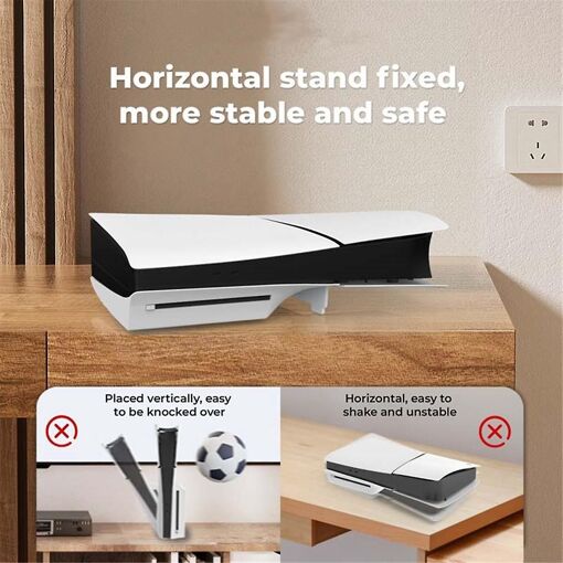 For Slim Fixed Support Bracket Horizontal Console Stand Plac... - 3