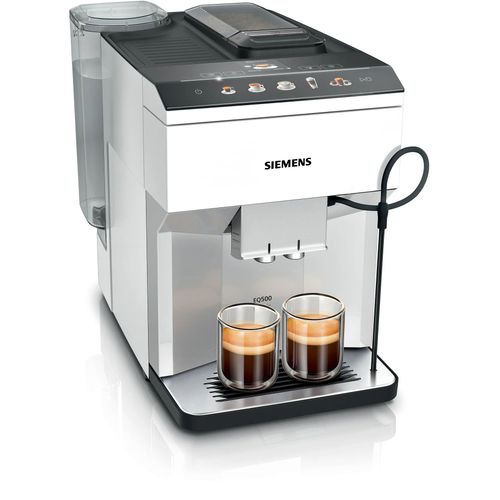 Machine à café tout-automatique EQ500 classic Argent naturel, Blanc, Réservoir d'eau Siemens TP515R02