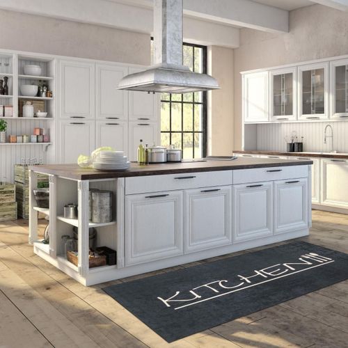 Tapis Chambre Lavable 30° 80x150 Gris Et Blanc Impnum 11