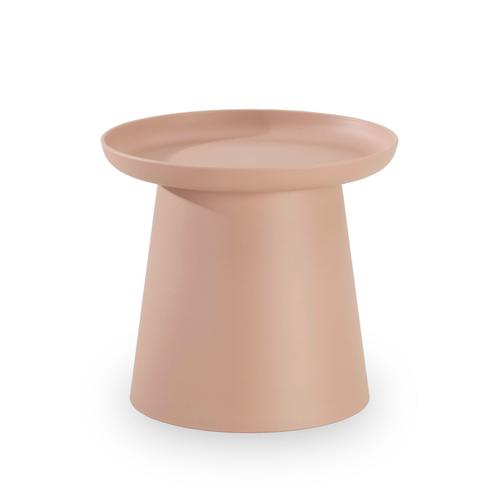 Table D¿Appoint Ronde En Polypropylène Rose D50cm