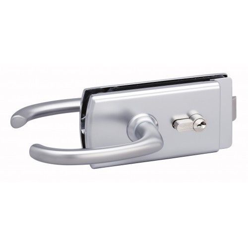 Serrure porte en verre - cloison aluminium - chromé mat - 4360.31.0 STREMLER