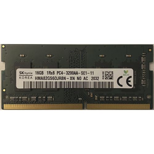 RAM SK Hynix DDR4-3200 16GB HMA82GS6DJR8N-XN 1Rx8 PC4-25600 SODIMM Memory