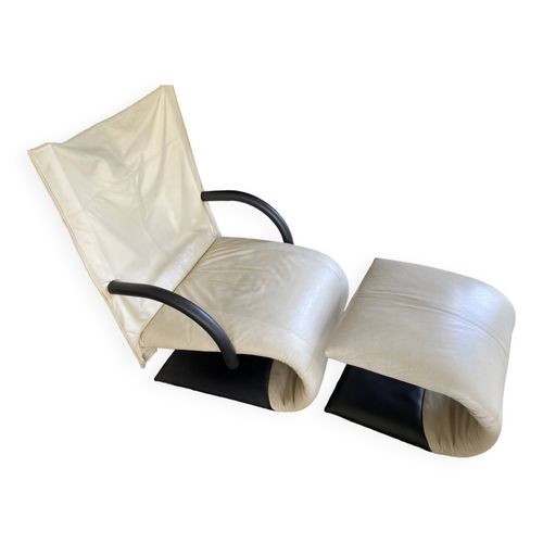 Fauteuil Et Reposepieds Ligne Roset  Blanc