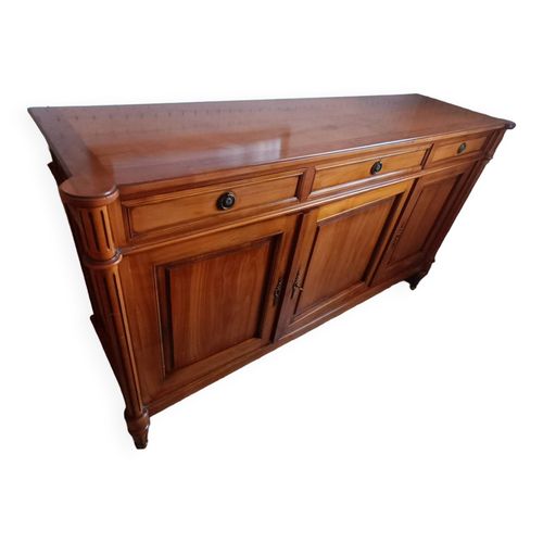 Bahut 3 Portes Merisier Style Louis Xvi Bois