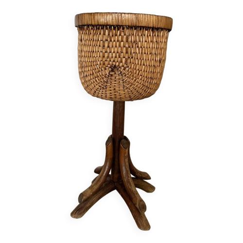 Cache Pot Rotin Marron