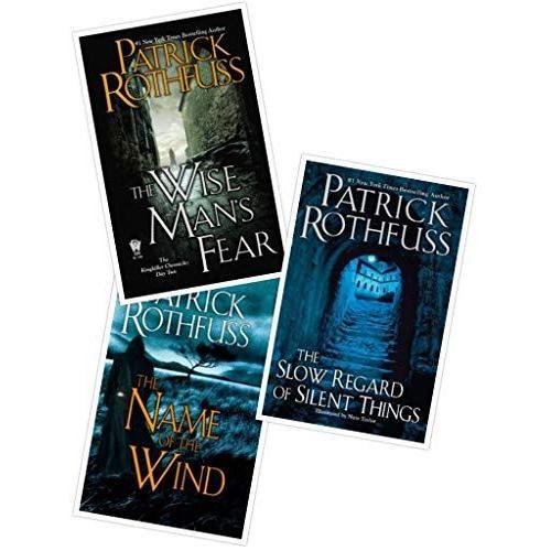 Kingkiller Chronicle Patrick Rothfuss Collection 3 Books Set (The Wise Man's Fear, The Slow Regard Of Silent Things, The Name Of The Wind)