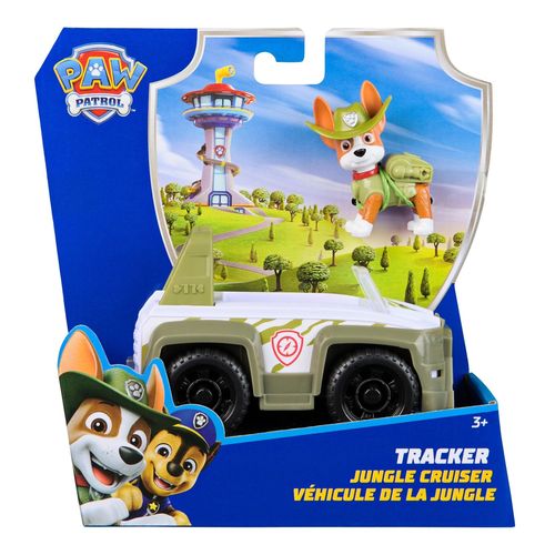 La Pat' Patrouille Vehicule + Figurine Tracker La Pat' Patrouille