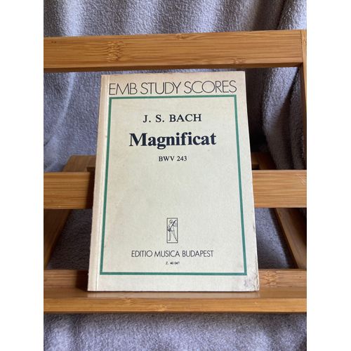 Jean-Sébastien Bach Magnificat Partition Orchestre Emb Z. 40047