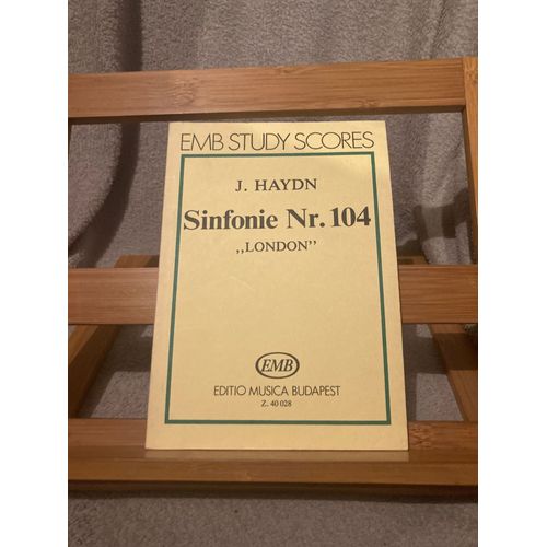 Haydn Symphonie 104 Londres London Partition Orchestre Emb