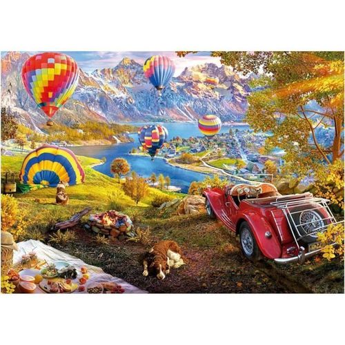 Puzzle 3000 Pièces - Educa - Vallée Des Montgolfières - Paysage Et Nature - Adulte - Intérieur