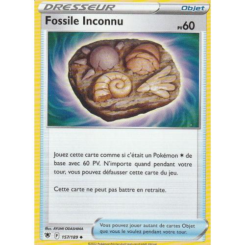 Carte Pokemon - Fossile Inconnu - 157/189 - Eb10 Astres Radieux -