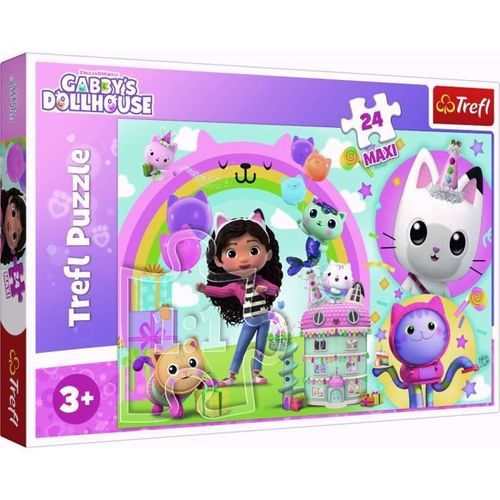 Puzzle Trefl 24 Maxi Maison Du Chat Gabi Merry Gabi - Dessins Animés Et Bd - Mixte - 3 Ans