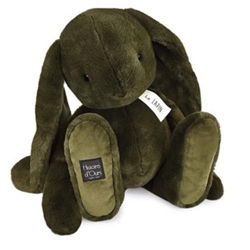 Peluche Lapin Vert Kaki - Histoire D'ours - Le Lapin - 50 Cm