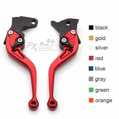 Rouge Levier De Frein Et D'embrayage Cnc Pour Moto, Réglable En Aluminium, Pour Ducati Monster 696, 2009, 2014, 2013, 2012, 2011, 2010 ""Nipseyteko""