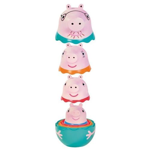 Jeu De Personnages Gigognes Peppa Pig - Toomies - Pour Le Bain Et L'imagination - Mixte - Dès 18 Mois