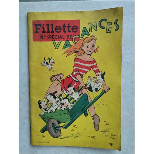 Magazine Vintage Fillette Numéro Spécial De Vacances 1957