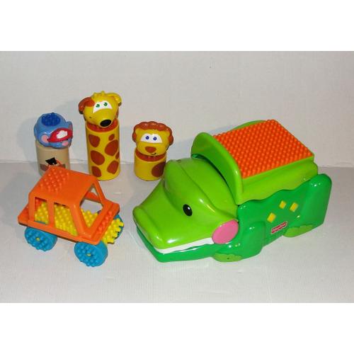 Crocodile Sonore Clipo Fisher Price - Lot Mes Premiers Clipos 46 Pieces