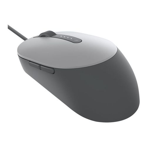 Dell MS3220 - Souris - laser - 5 boutons - filaire - USB 2.0 - gris titan - avec 3 years NBD Advance Exchange