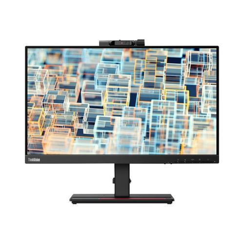 Lenovo ThinkVision T22v-20 - Écran LED - 22" (21.5" visualisable) - 1920 x 1080 Full HD (1080p) @ 75 Hz - IPS - 250 cd/m² - 1000:1 - 4 ms - HDMI, VGA, DisplayPort - haut-parleurs - noir corbeau -...