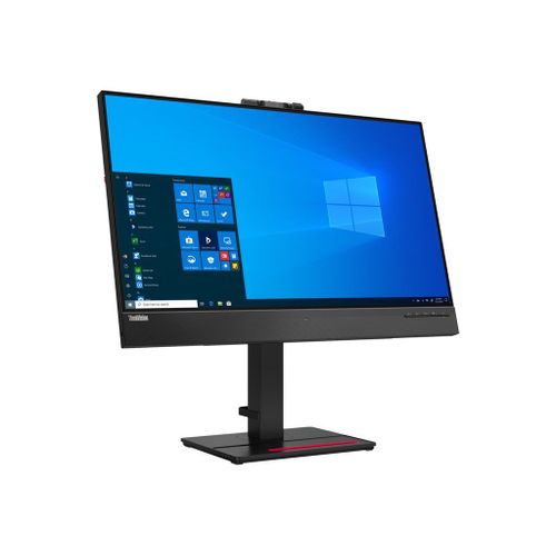 Lenovo ThinkVision T27hv-20 - Écran LED - 27" - 2560 x 1440 QHD @ 60 Hz - IPS - 350 cd/m² - 1000:1 - 4 ms - HDMI, DisplayPort, USB-C - haut-parleurs - noir corbeau - Campus - pour ThinkCentre...