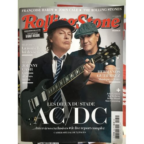 Rolling Stone 164 Special Ac/Dc 32 Pages Françoise Hardy Johnny Cash John Cale The Rolling Stones Hermanos Gutierrez John Lennon Alan Cumming Buddy Guy Pat Metheny