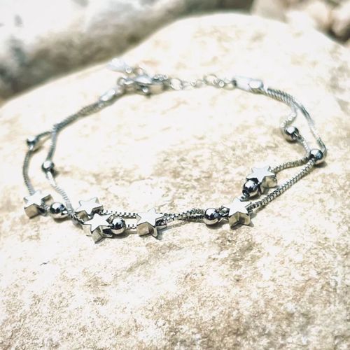 Bracelet En Argent 925 Ajustable 