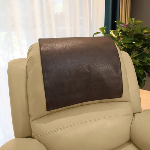Protecteur D'appui-Tête De Canapé, Housse D'appui-Tête Pour Fauteuil Inclinable Marron