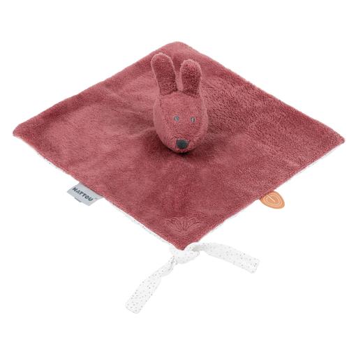 Doudou Plat Bonnie Le Lapin Vieux Rose - Nattou