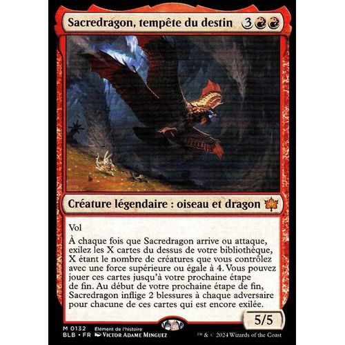 Sacredragon Tempête Du Destin - Magic - Bloomburrow Vf - M - 132