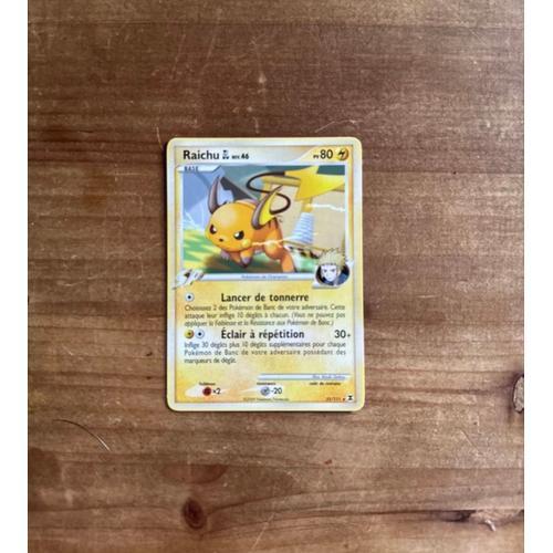 Carte Pokemon Raichu 31/111 Rare Platine Fr