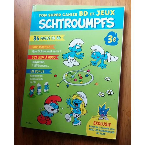 Ton Super Cahier Bd Et Jeux Les Schtroumpfs