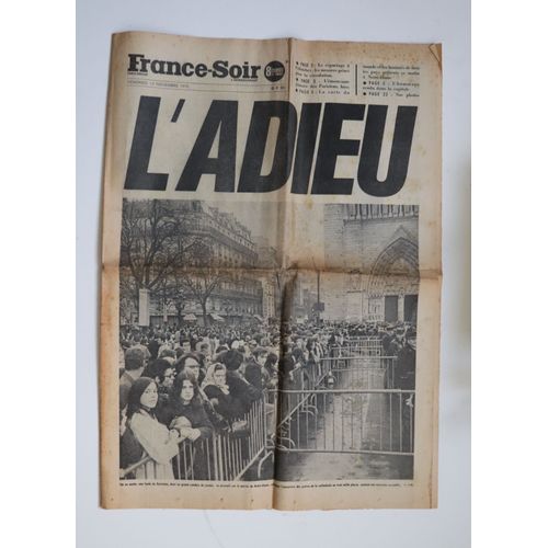 France-Soir - L'adieu (13 Novembre 1970)
