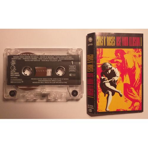 K7 Audio Guns N' Roses - Use Your Illusion Volume 1 ( 1991 The David Geffen Company Geffc 24415 - Distributed By Bmg Ariola )