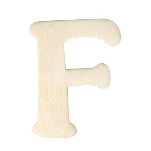 Lettres En Bois, 4 Cm, F