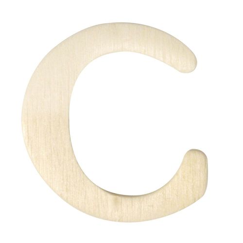 Lettres En Bois, 4 Cm, C