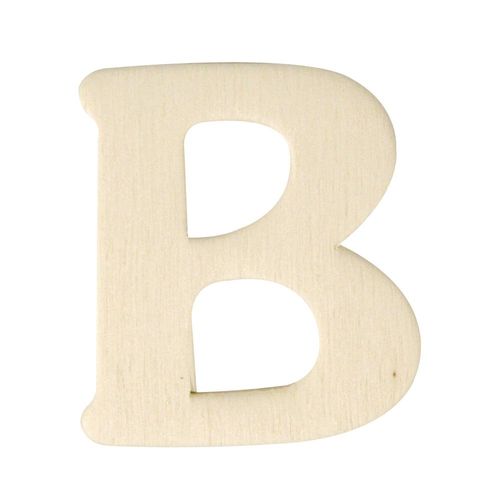 Lettres En Bois, 4 Cm, B