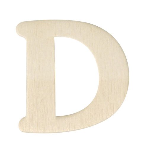 Lettres En Bois, 4 Cm, D