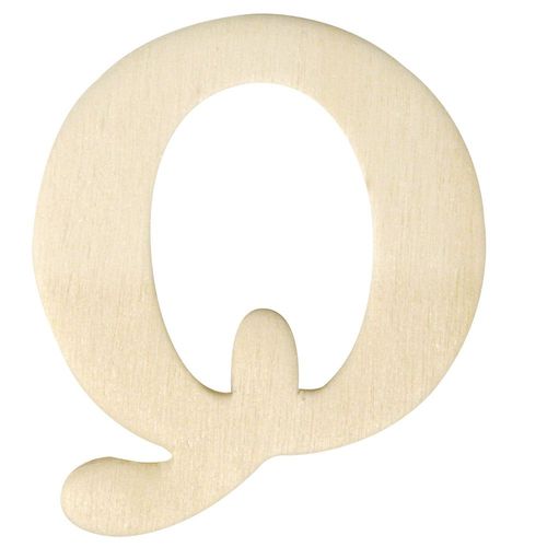 Lettres En Bois, 4 Cm, Q