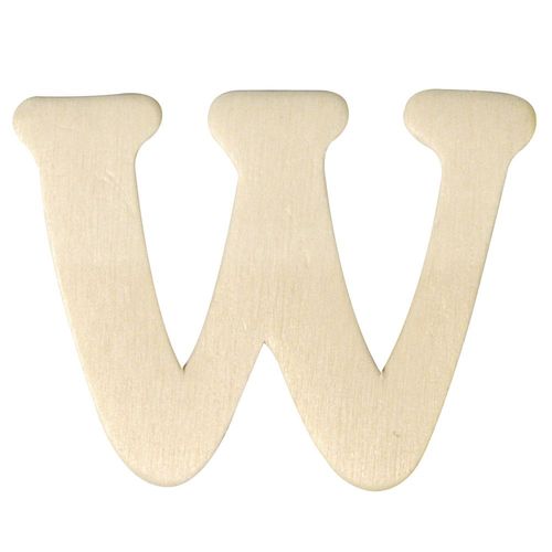 Lettres En Bois, 4 Cm, W