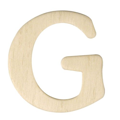 Lettres En Bois, 4 Cm, G