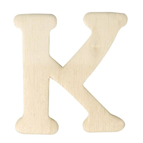 Lettres En Bois, 4 Cm, K