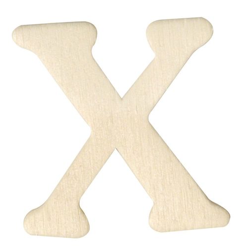 Lettres En Bois, 4 Cm, X